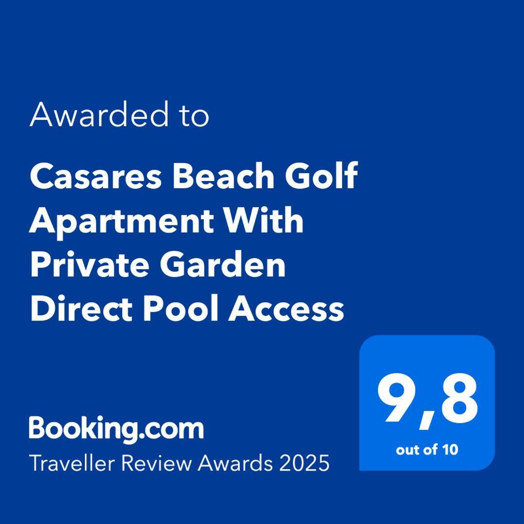 Casares Beach Golf Apartment With Private Garden Direct Pool Access Esterno foto